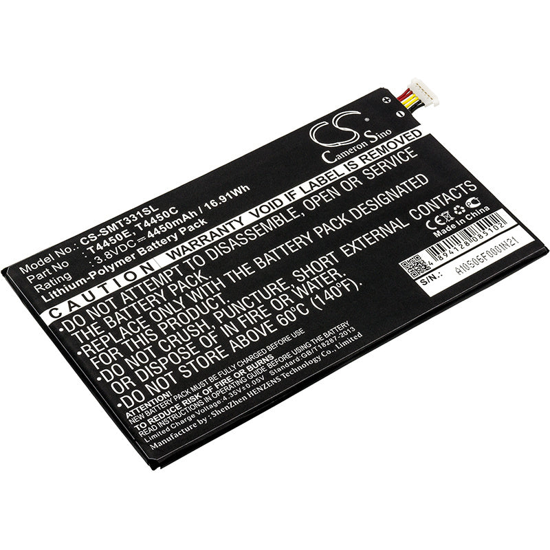 4450mAh Battery - CS-SMT331SL / Li-Polymer / Volts: 3.8