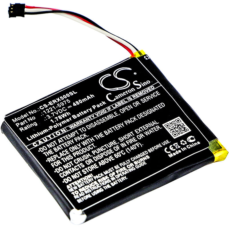 480mAh Battery - CS-ERX500SL / Li-Polymer / Volts: 3.7