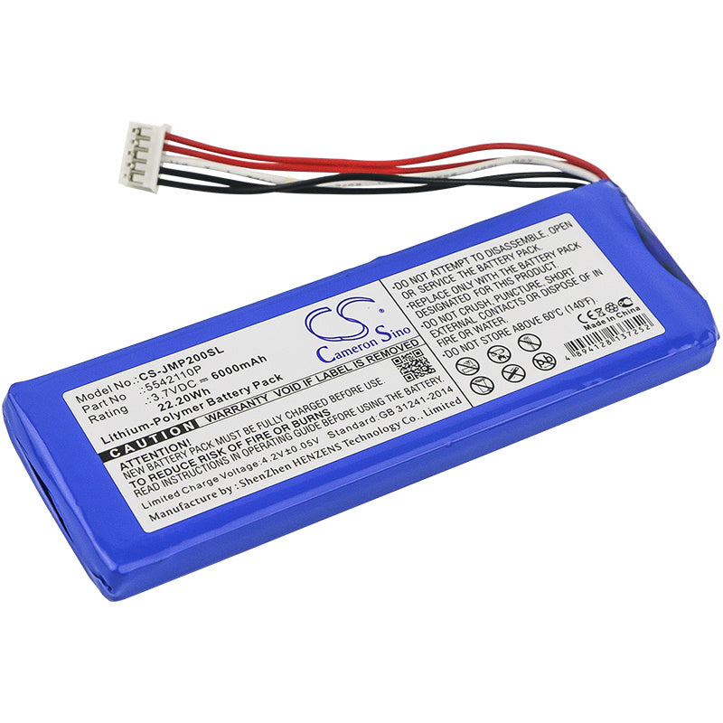 6000mAh Battery - CS-JMP200SL / Li-Polymer / Volts: 3.7