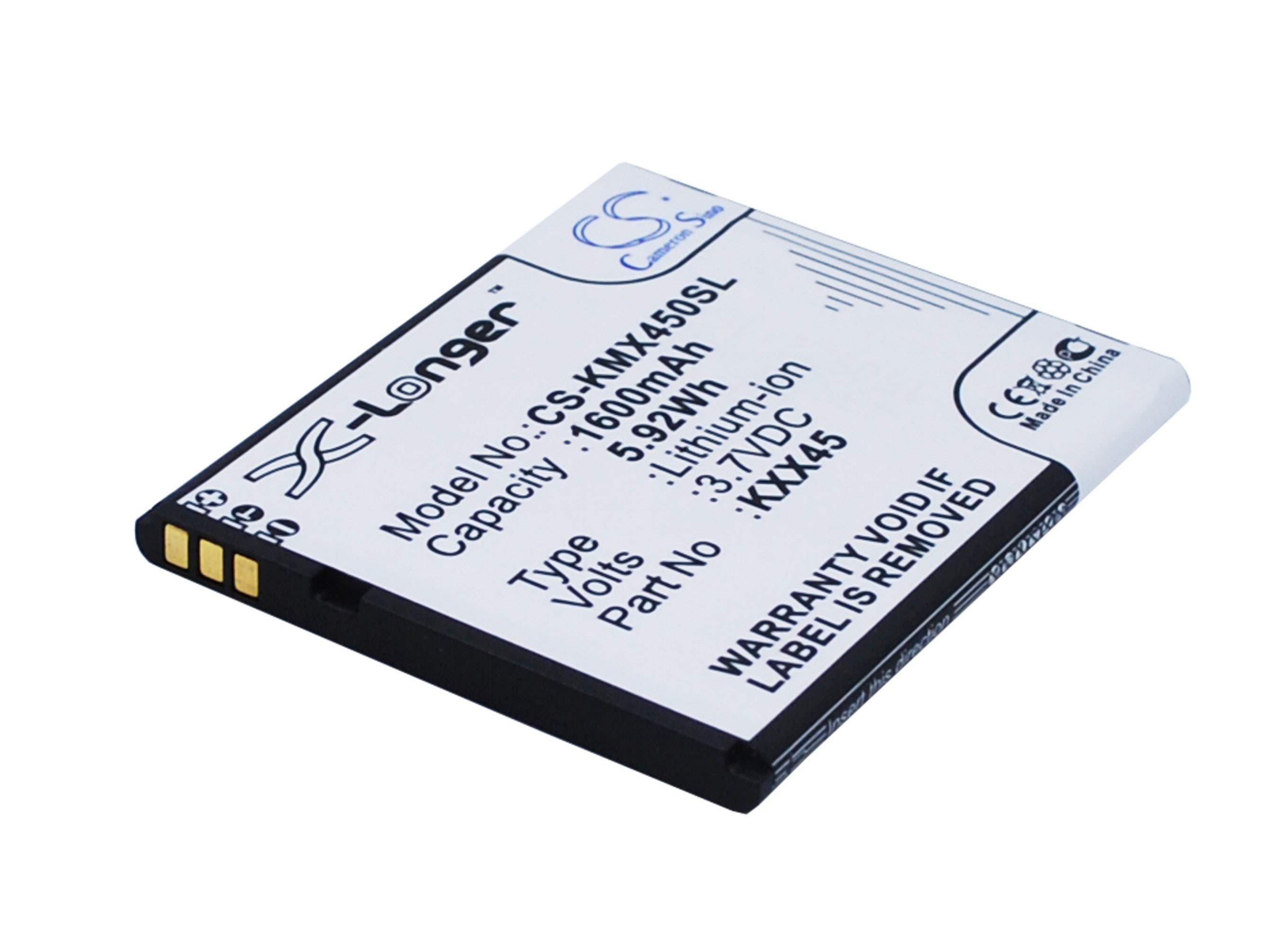 1600mAh Battery - CS-KMX450SL / Li-ion / Volts: 3.7