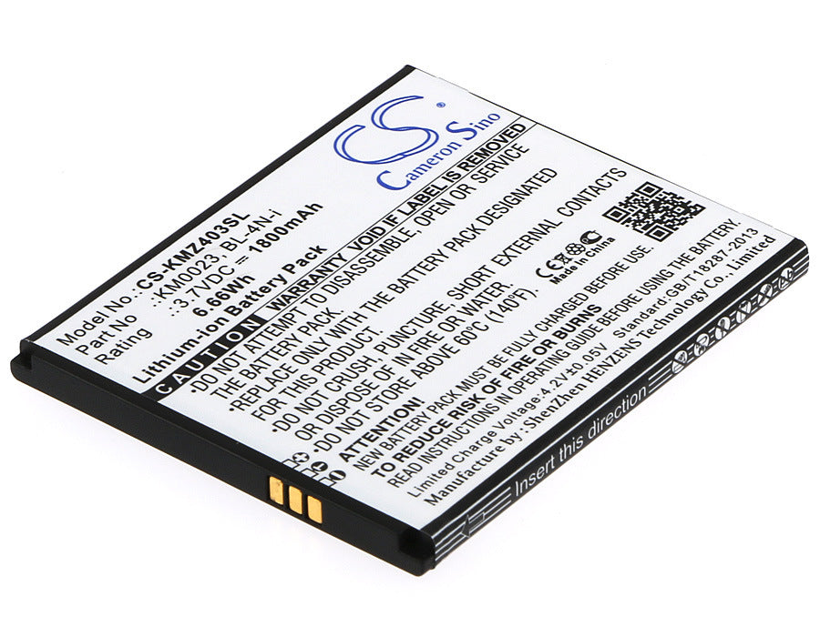 1800mAh Battery - CS-KMZ403SL / Li-ion / Volts: 3.7