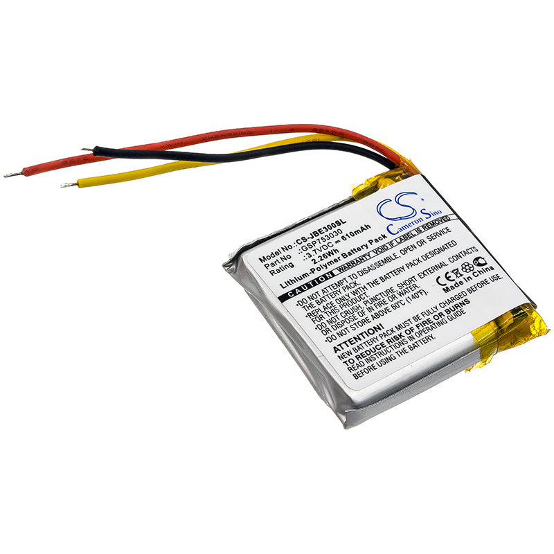 610mAh Battery - CS-JBE300SL / Li-Polymer / Volts: 3.7