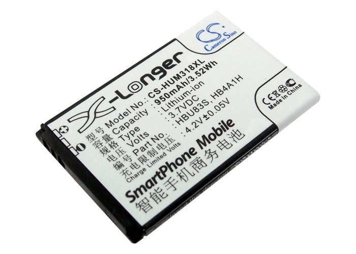 950mAh Battery - CS-HUM318XL / Li-ion / Volts: 3.7