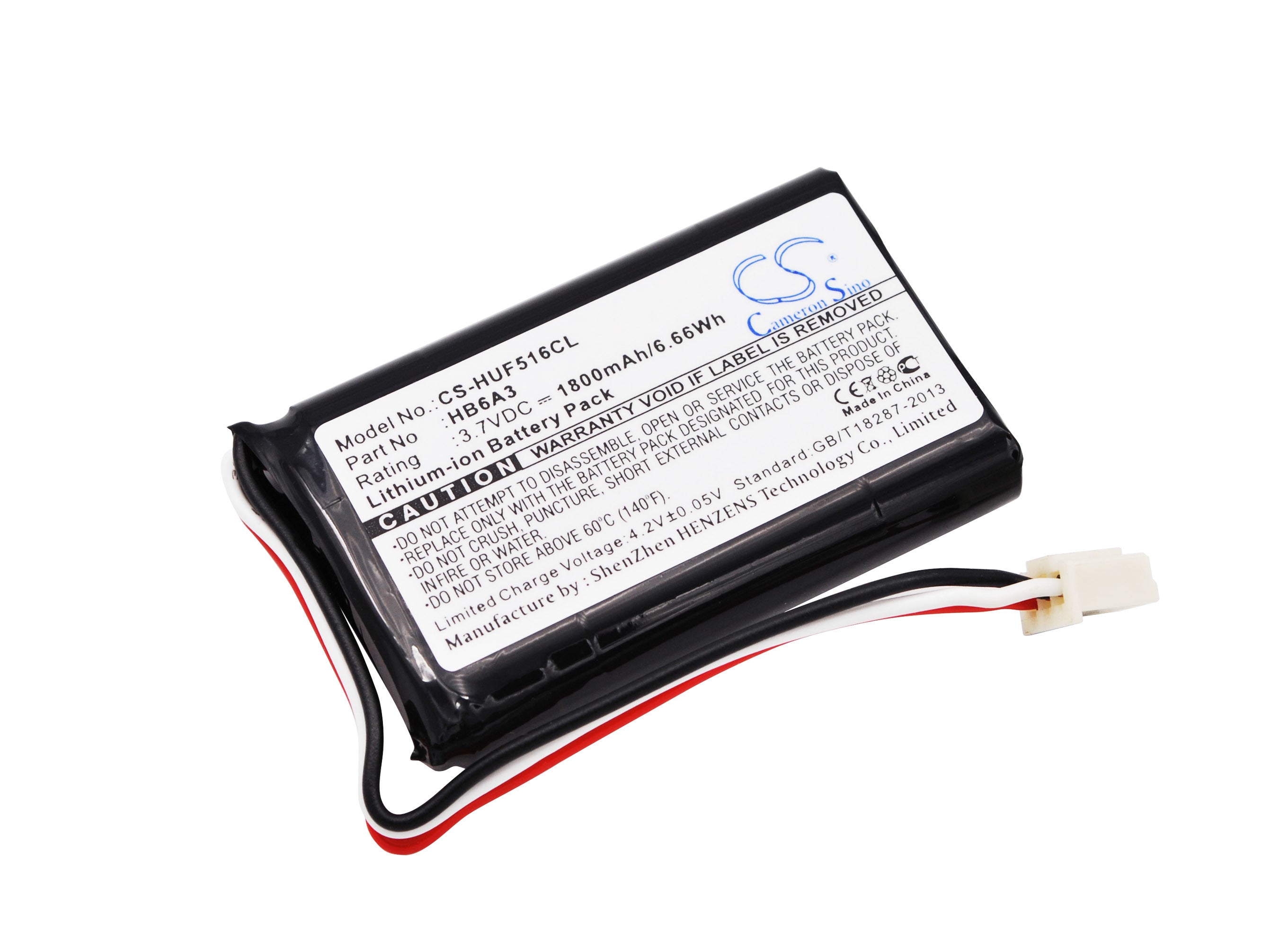 1800mAh Battery - CS-HUF516CL / Li-ion / Volts: 3.7