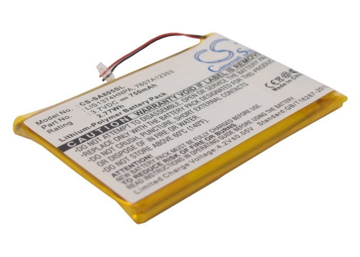 750mAh Battery - CS-SA805SL / Li-Polymer / Volts: 3.7