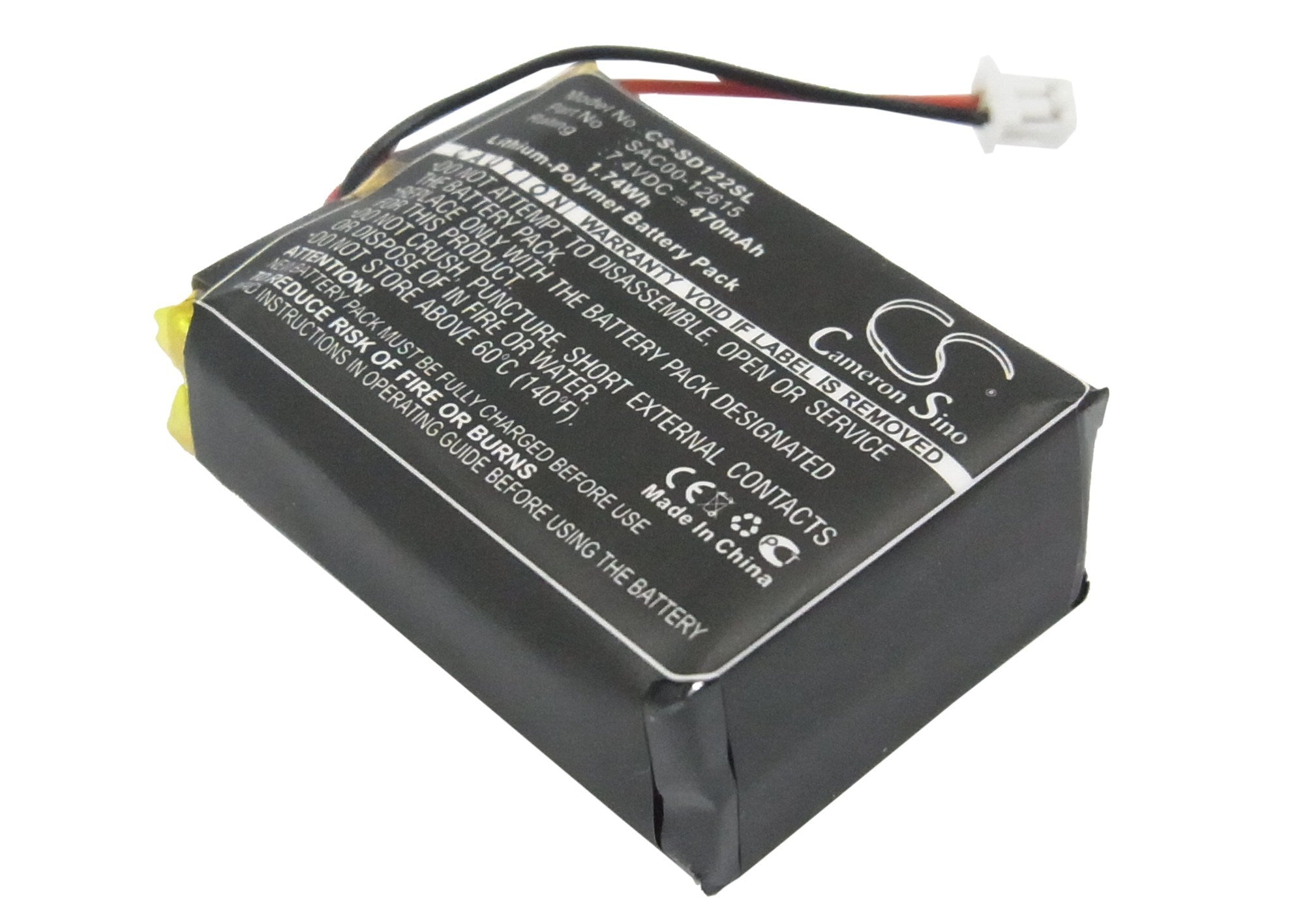 470mAh Battery - CS-SD122SL / Li-Polymer / Volts: 7.4