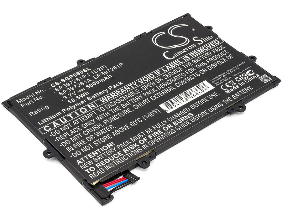 5000mAh Battery - CS-SGP680SL / Li-Polymer / Volts: 3.7