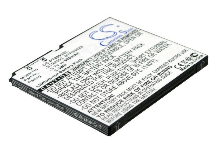 900mAh Battery - CS-PT8992SL / Li-ion / Volts: 3.7