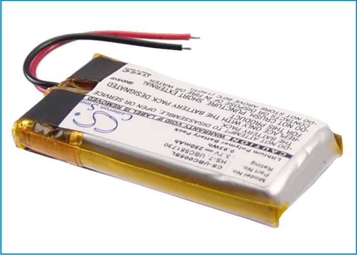 250mAh Battery - CS-UBC005SL / Li-Polymer / Volts: 3.7