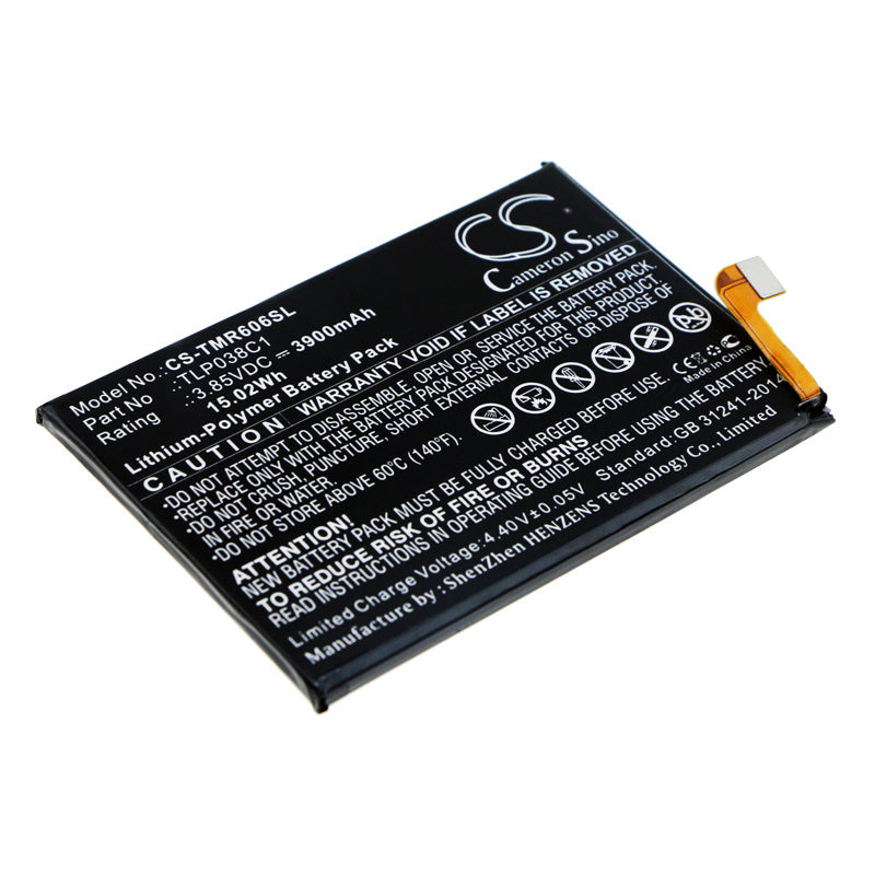 3900mAh Battery - CS-TMR606SL / Li-Polymer / Volts: 3.85