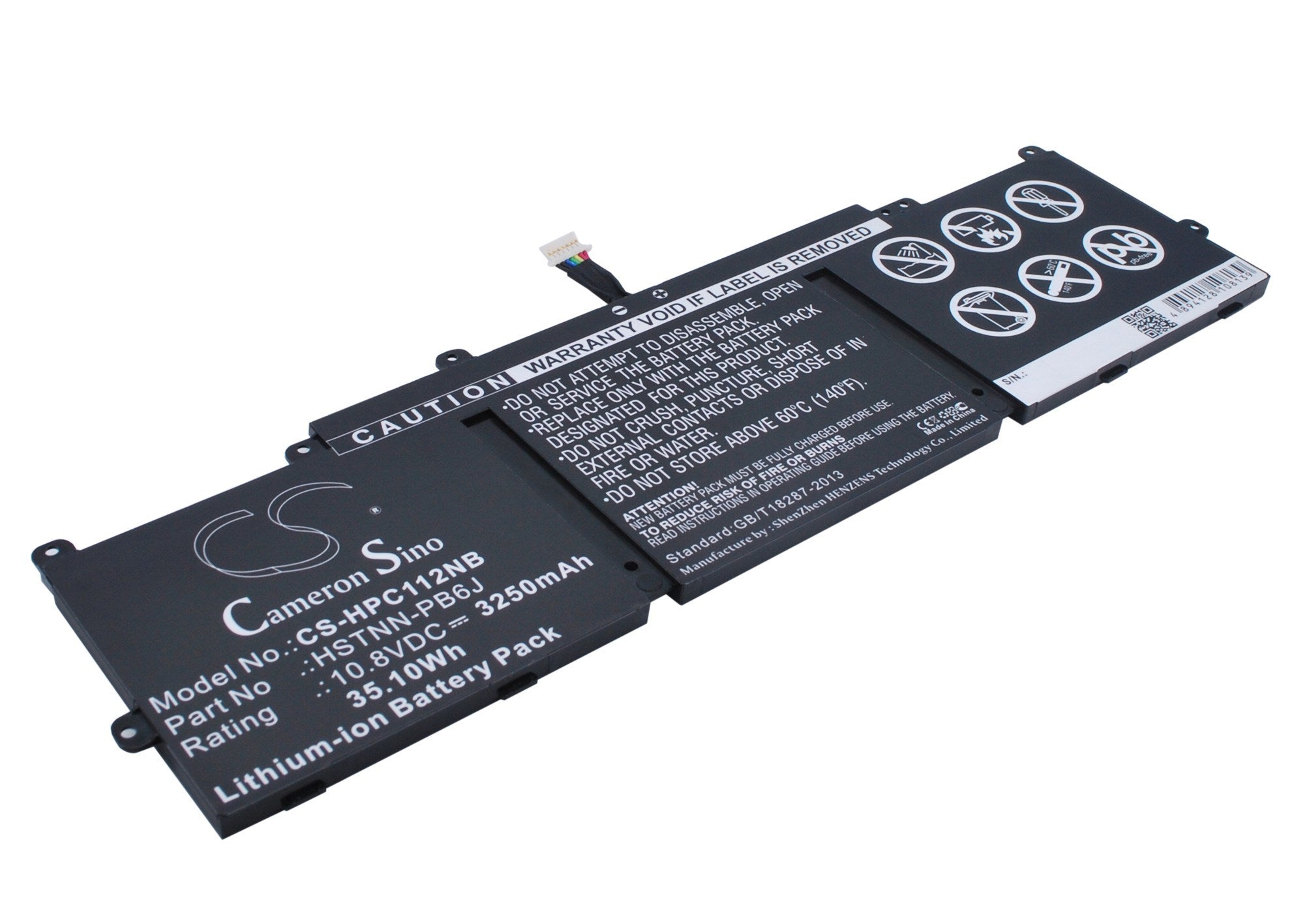 3250mAh Battery - CS-HPC112NB / Li-ion / Volts: 10.8