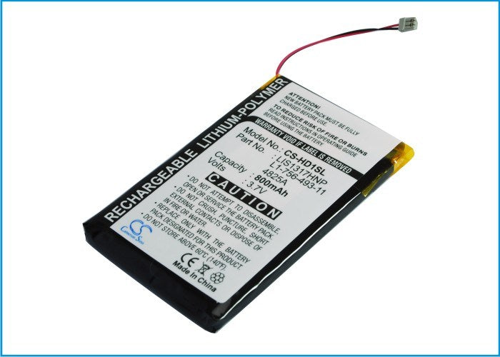 800mAh Battery - CS-HD1SL / Li-Polymer / Volts: 3.7