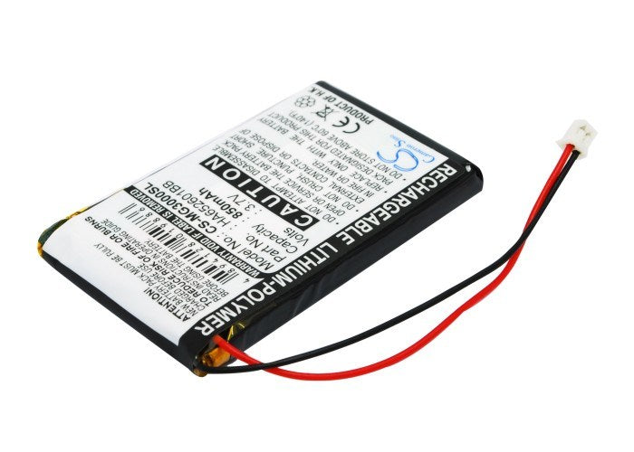 850mAh Battery - CS-MG3000SL / Li-Polymer / Volts: 3.7