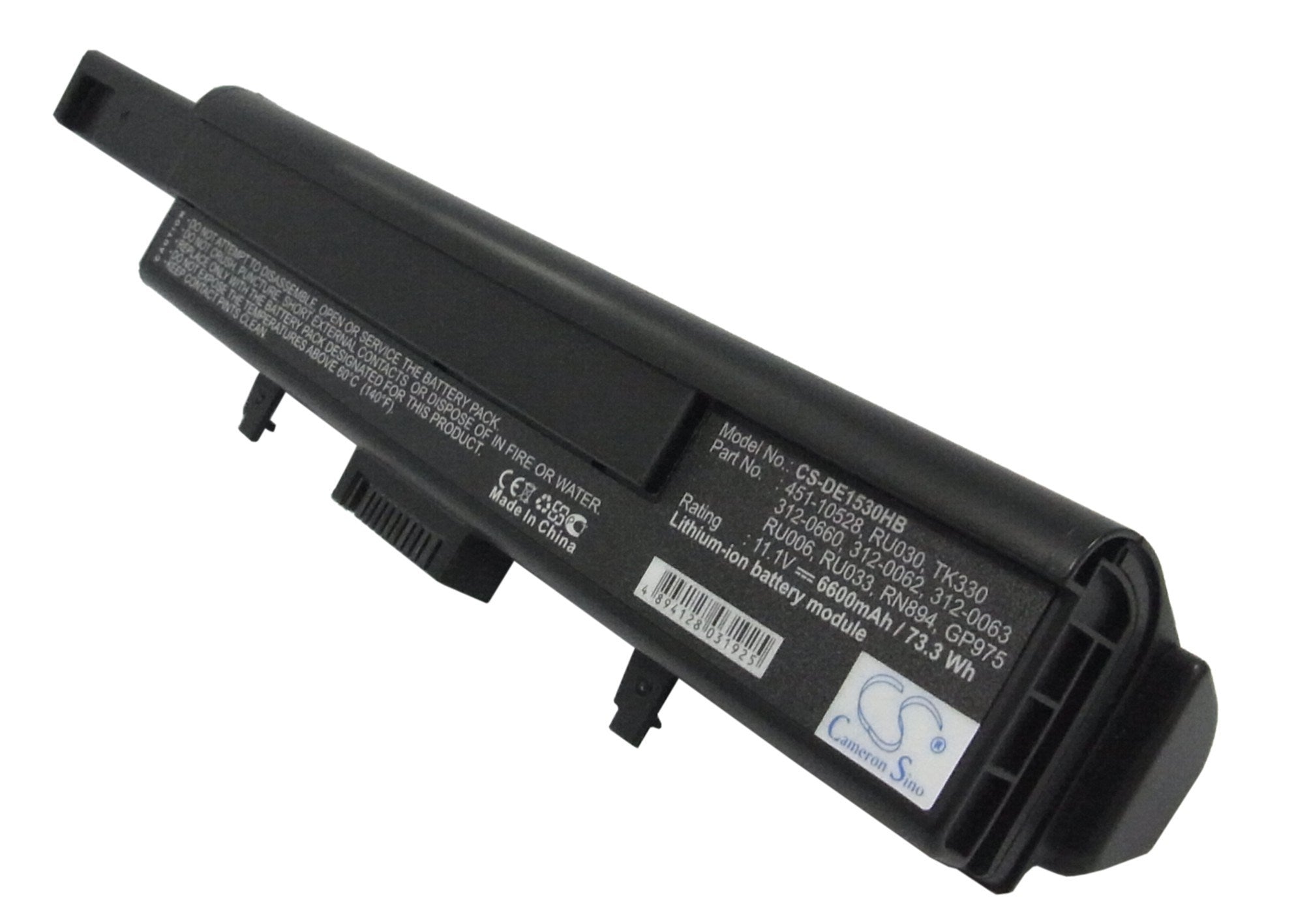 6600mAh Battery - CS-DE1530HB / Li-ion / Volts: 11.1