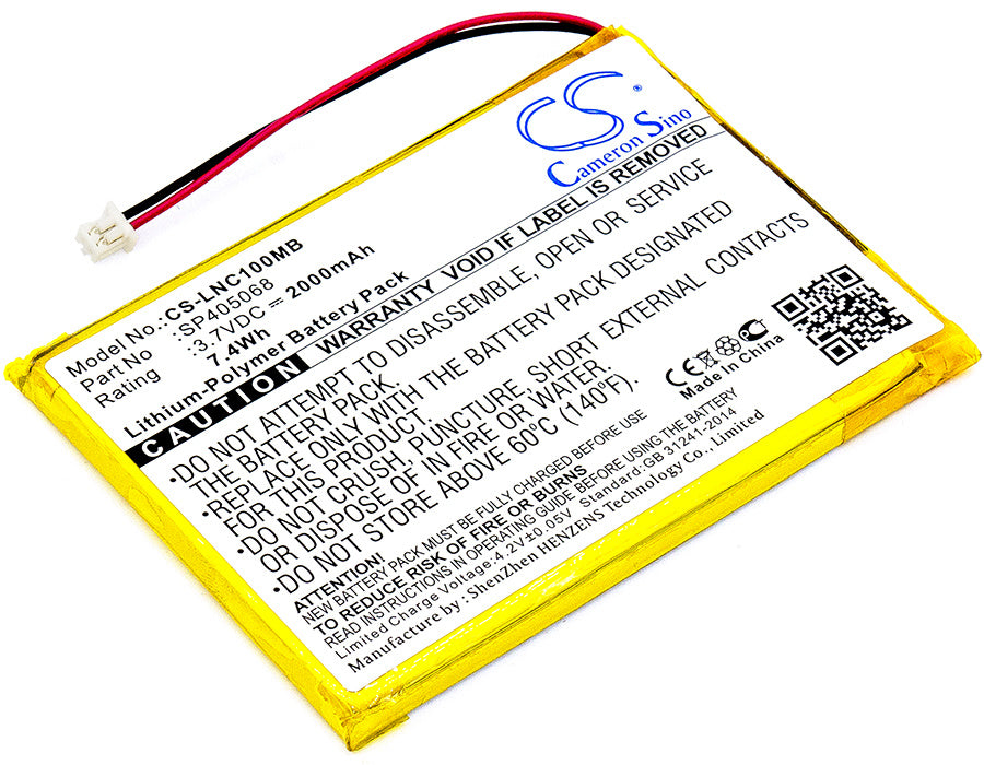 2000mAh Battery - CS-LNC100MB / Li-Polymer / Volts: 3.7