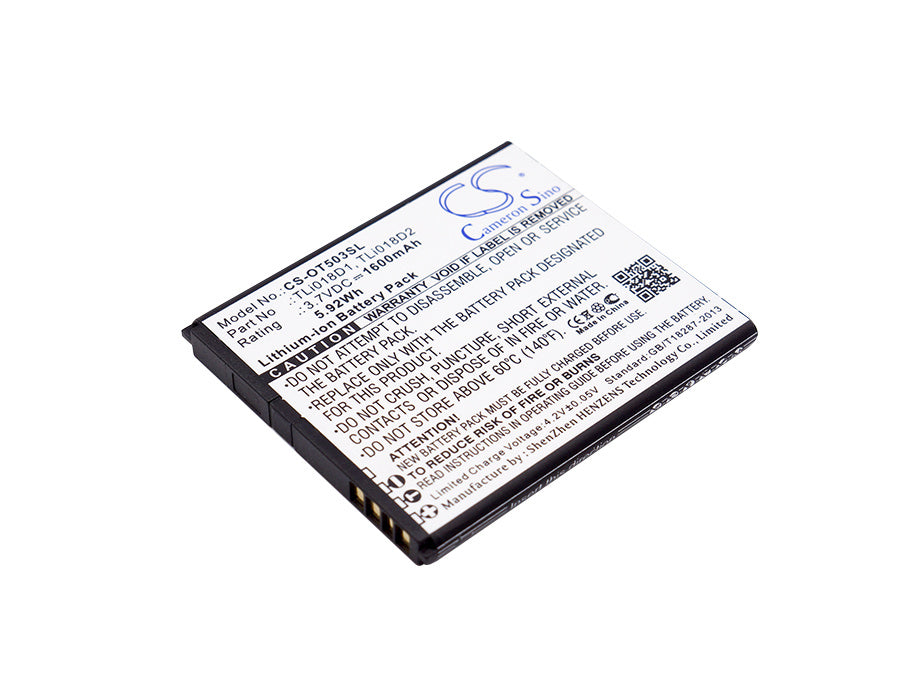 1600mAh Battery - CS-OT503SL / Li-ion / Volts: 3.7