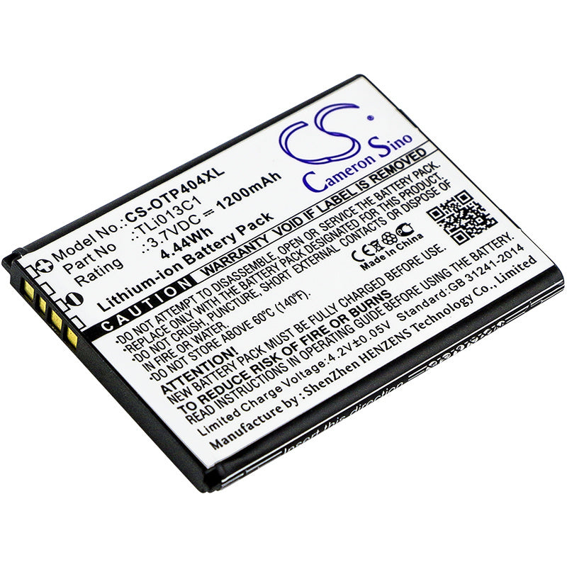 1200mAh Battery - CS-OTP404XL / Li-ion / Volts: 3.7