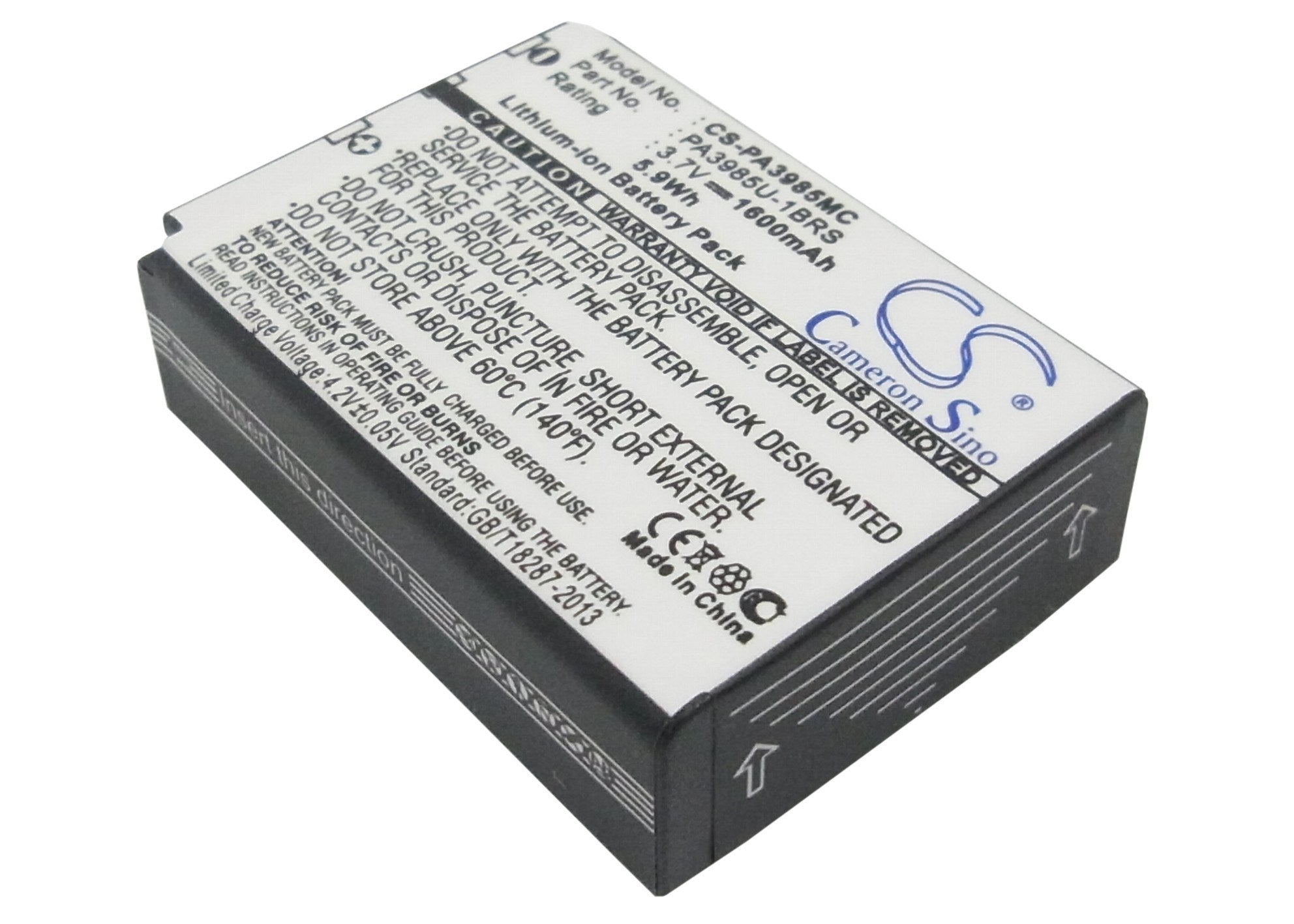 1600mAh Battery - CS-PA3985MC / Li-ion / Volts: 3.7