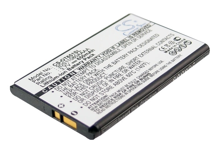 650mAh Battery - CS-OT651SL / Li-ion / Volts: 3.7