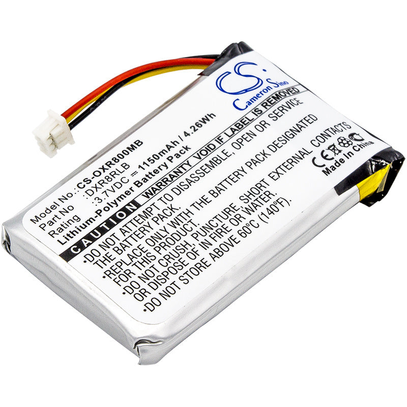 1150mAh Battery - CS-OXR800MB / Li-Polymer / Volts: 3.7