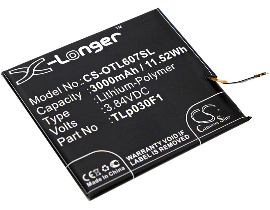 3000mAh Battery - CS-OTL607SL / Li-Polymer / Volts: 3.84