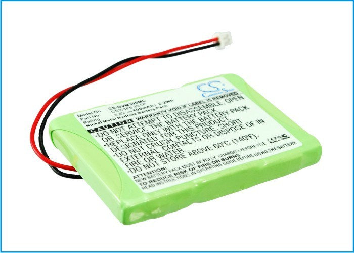 600mAh Battery - CS-DVM300MC / Ni-MH / Volts: 3.6
