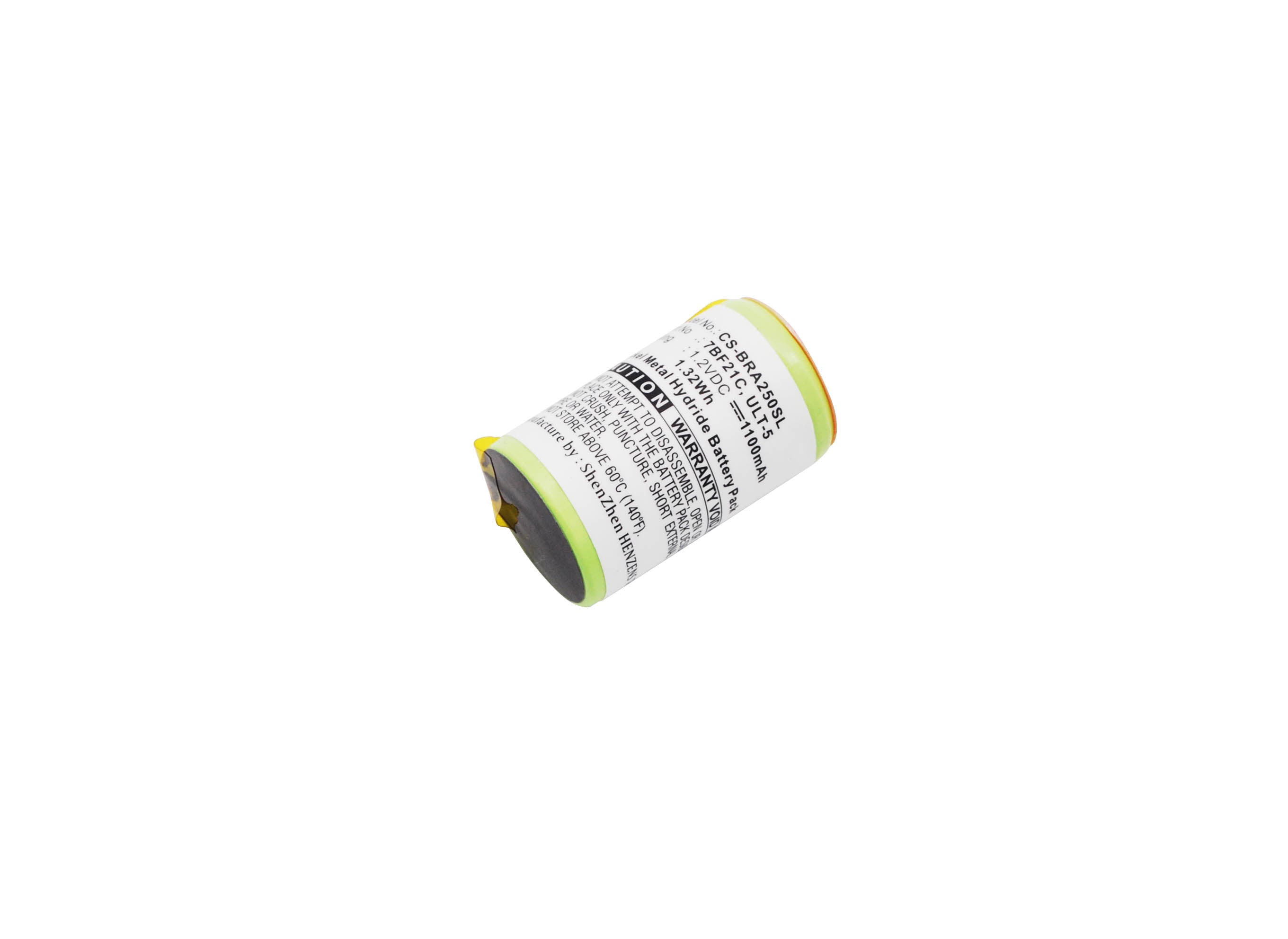 1100mAh Battery - CS-BRA250SL / Ni-MH / Volts: 1.2