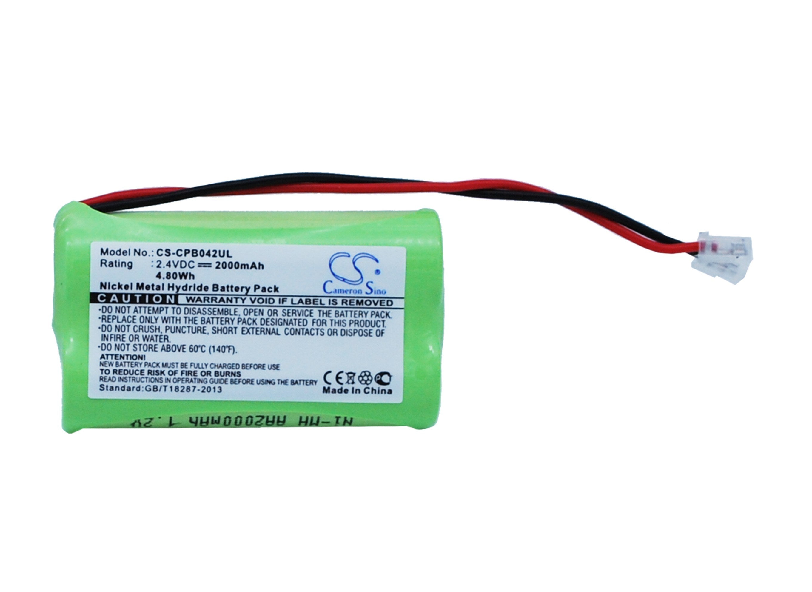 2000mAh Battery - CS-CPB042UL / Ni-MH / Volts: 2.4