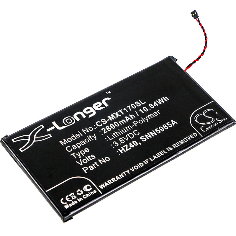 2800mAh Battery - CS-MXT170SL / Li-Polymer / Volts: 3.8