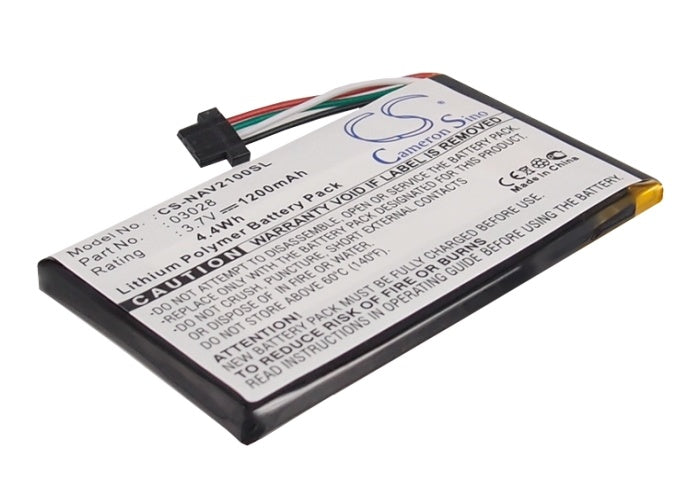 1200mAh Battery - CS-NAV2100SL / Li-Polymer / Volts: 3.7