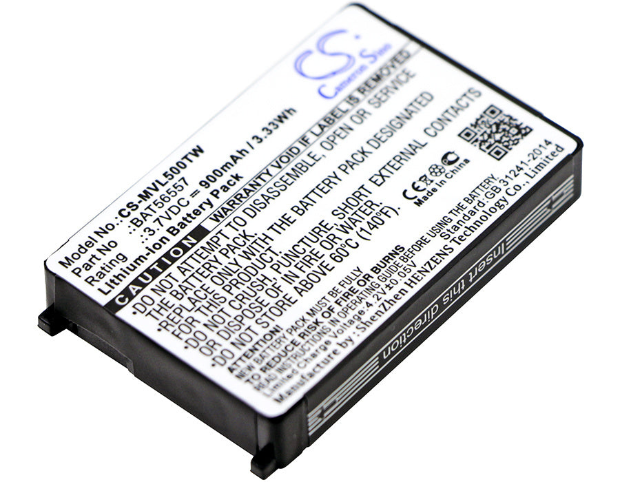 900mAh Battery - CS-MVL500TW / Li-ion / Volts: 3.7