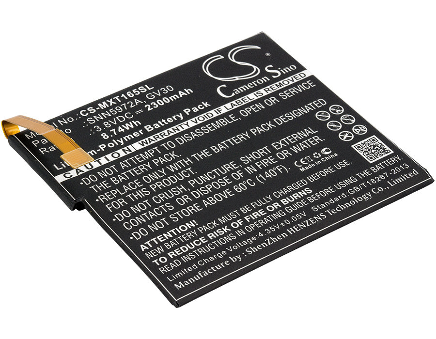 2300mAh Battery - CS-MXT165SL / Li-Polymer / Volts: 3.8