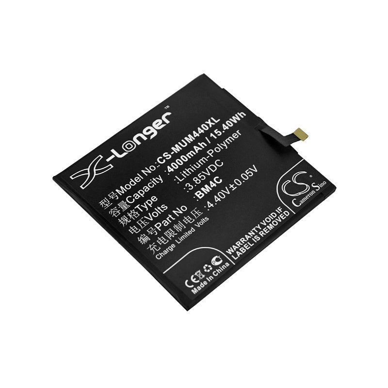 4000mAh Battery - CS-MUM440XL / Li-Polymer / Volts: 3.85