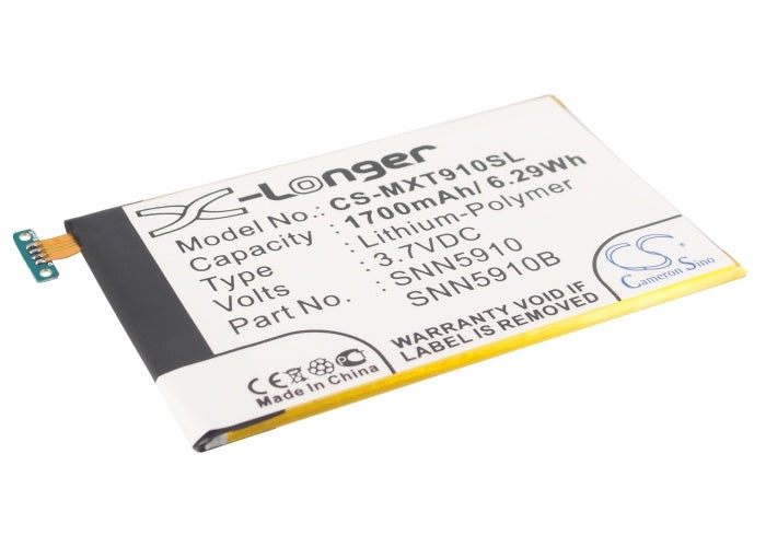 1700mAh Battery - CS-MXT910SL / Li-Polymer / Volts: 3.7