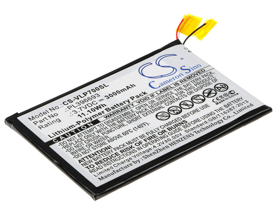 3000mAh Battery - CS-VLP700SL / Li-Polymer / Volts: 3.7