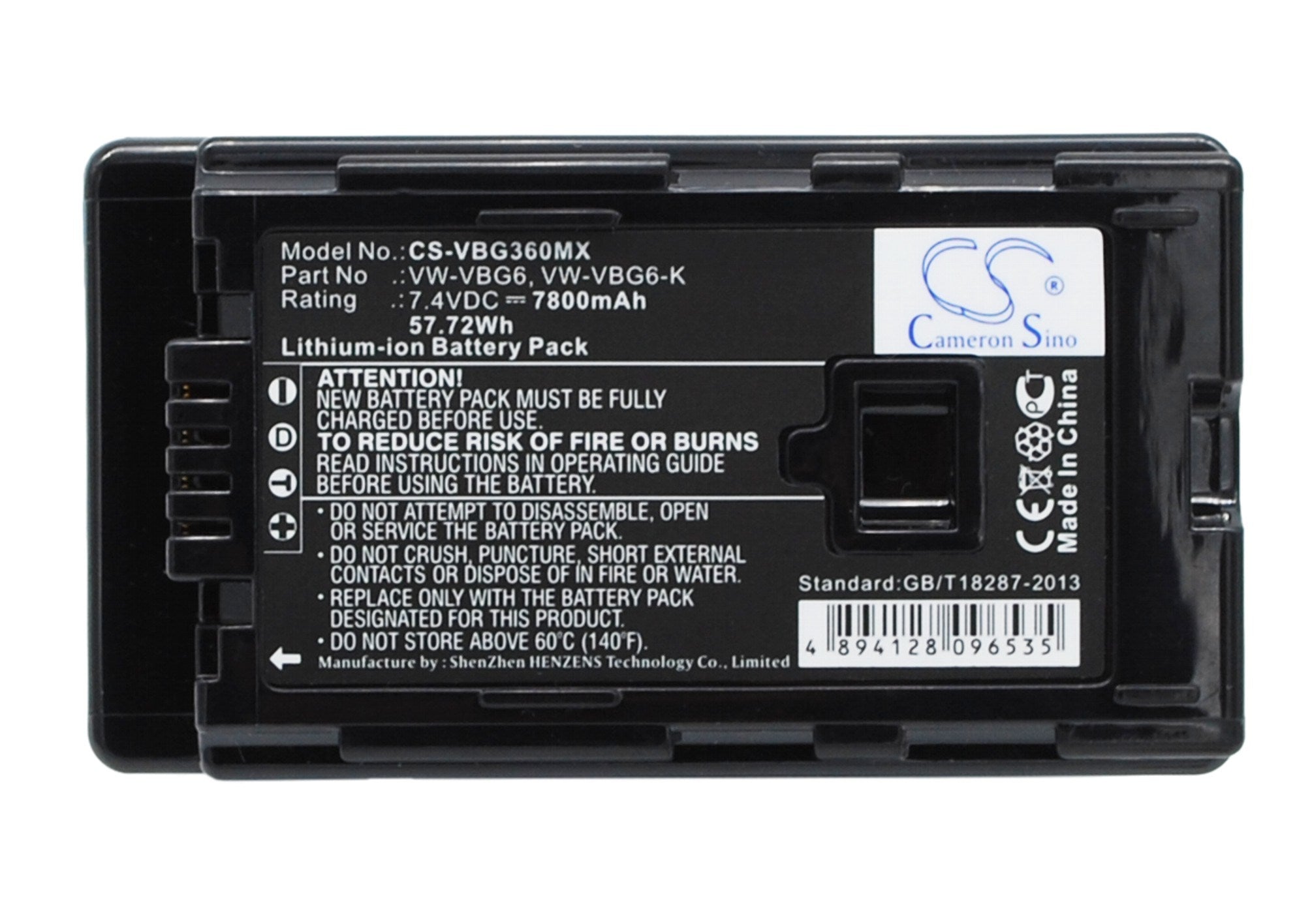 7800mAh Battery - CS-VBG360MX / Li-ion / Volts: 7.4