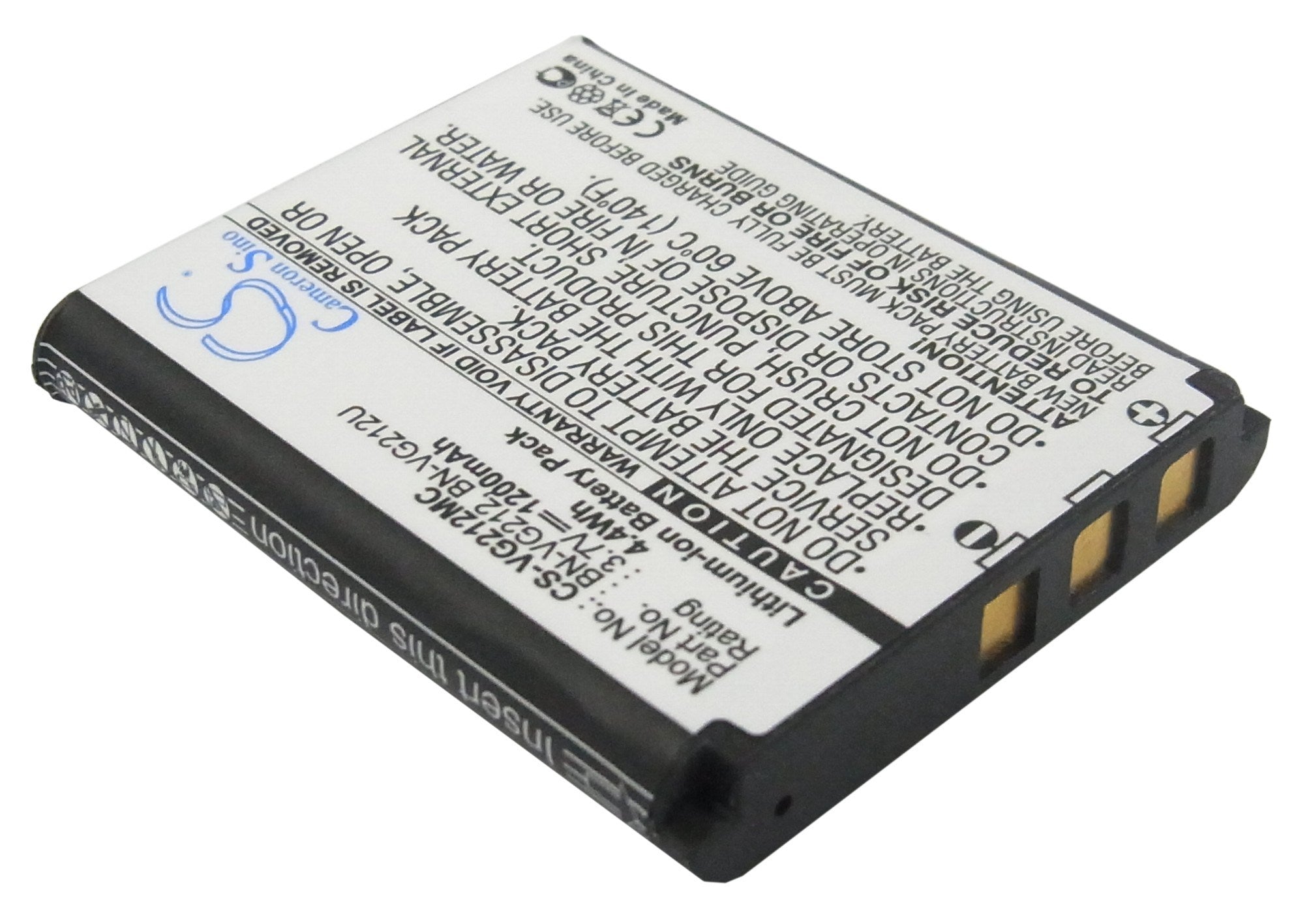 1200mAh Battery - CS-VG212MC / Li-ion / Volts: 3.7