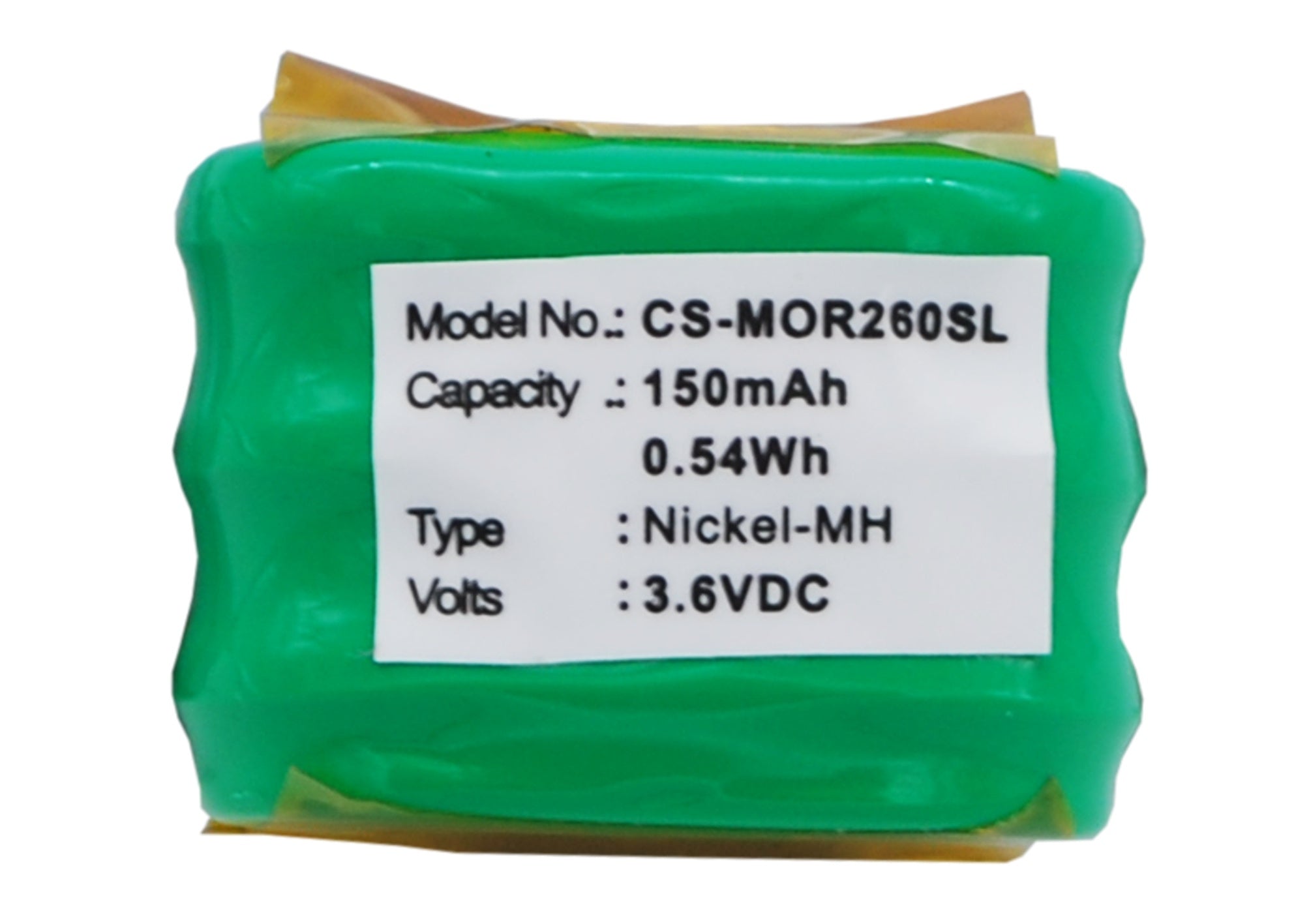 150mAh Battery - CS-MOR260SL / Ni-MH / Volts: 3.6