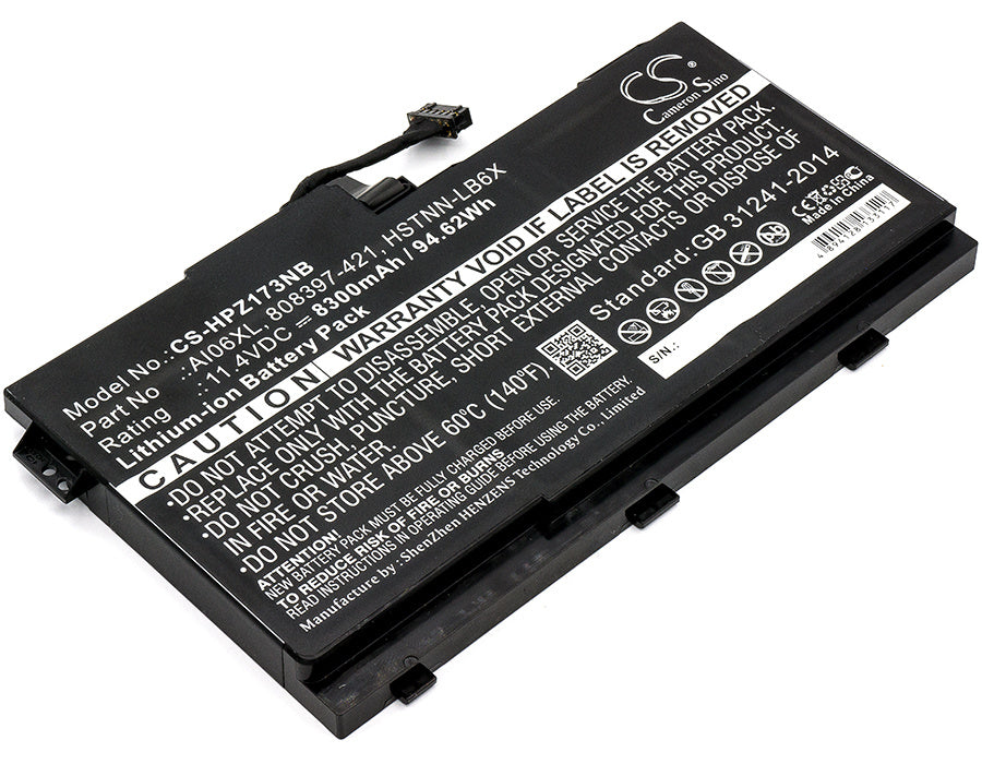 8300mAh Battery - CS-HPZ173NB / Li-ion / Volts: 11.4