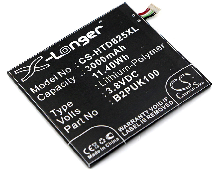 3000mAh Battery - CS-HTD825XL / Li-Polymer / Volts: 3.8