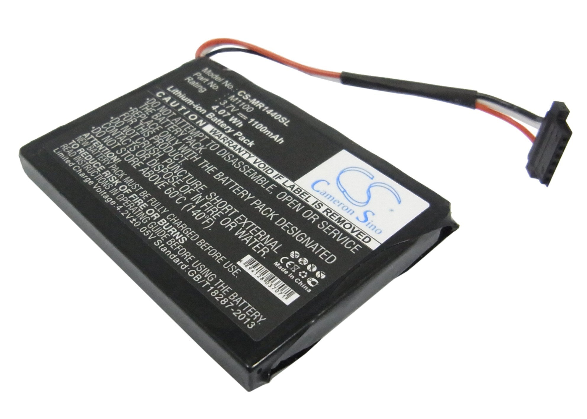 1100mAh Battery - CS-MR1440SL / Li-ion / Volts: 3.7