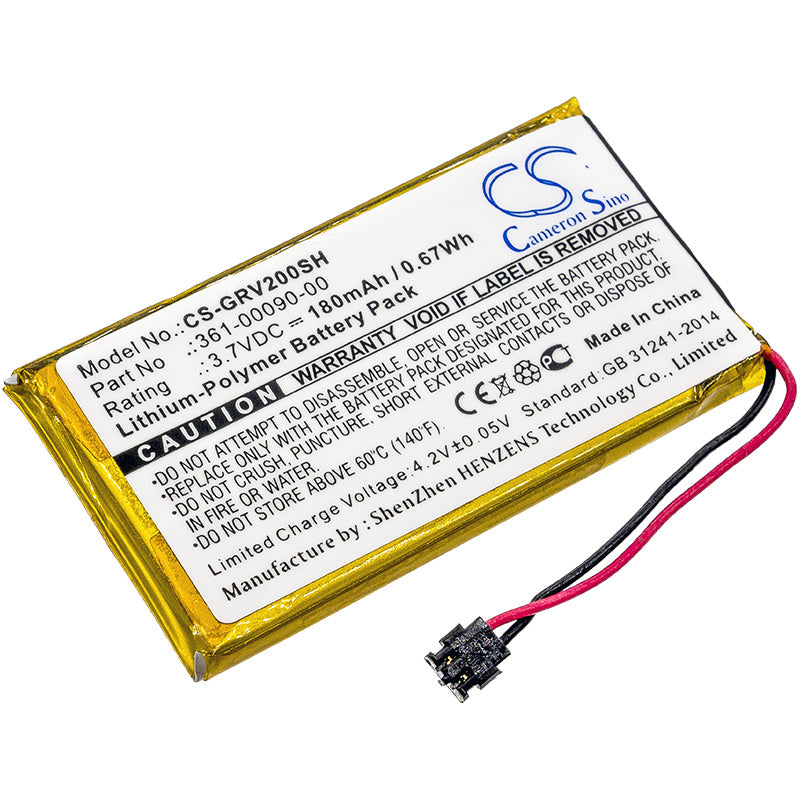 180mAh Battery - CS-GRV200SH / Li-Polymer / Volts: 3.7