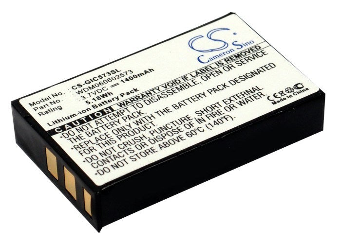1400mAh Battery - CS-GIC573SL / Li-ion / Volts: 3.7