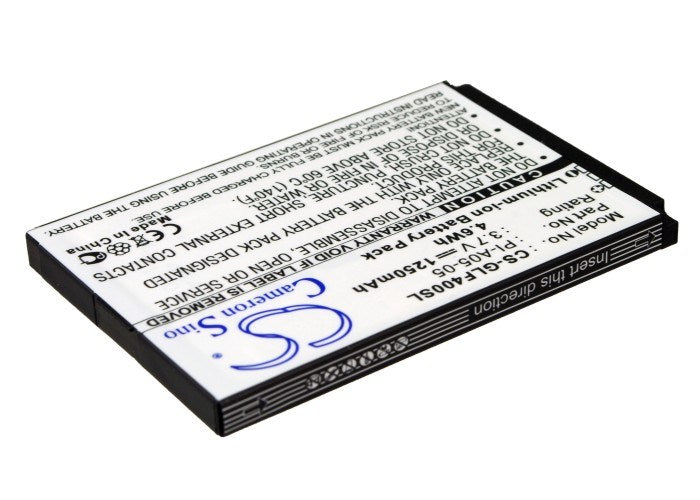 1250mAh Battery - CS-GLF400SL / Li-ion / Volts: 3.7V