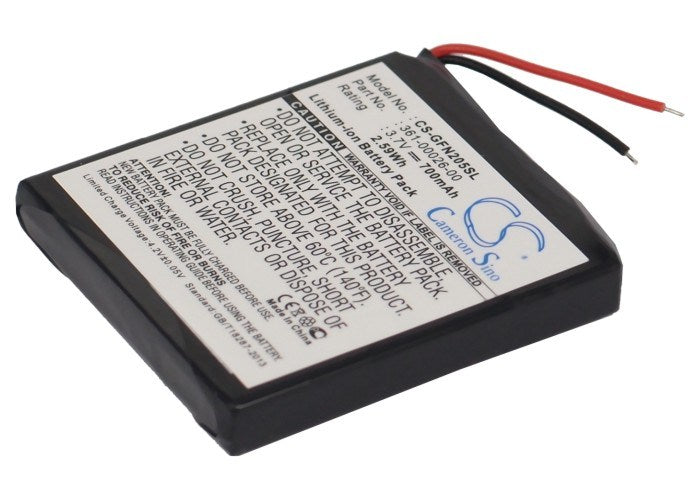 700mAh Battery - CS-GFN205SL / Li-ion / Volts: 3.7
