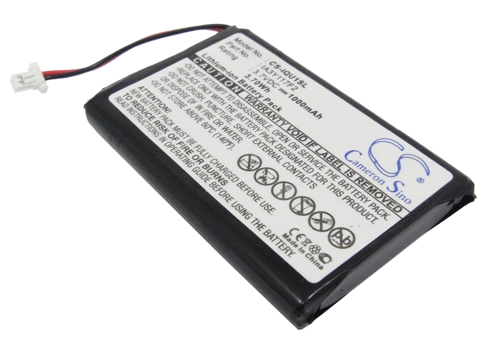 1000mAh Battery - CS-IQU1SL / Li-ion / Volts: 3.7
