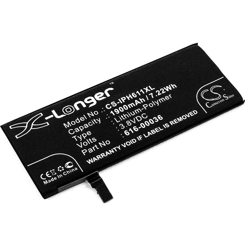 1900mAh Battery - CS-IPH611XL / Li-Polymer / Volts: 3.8