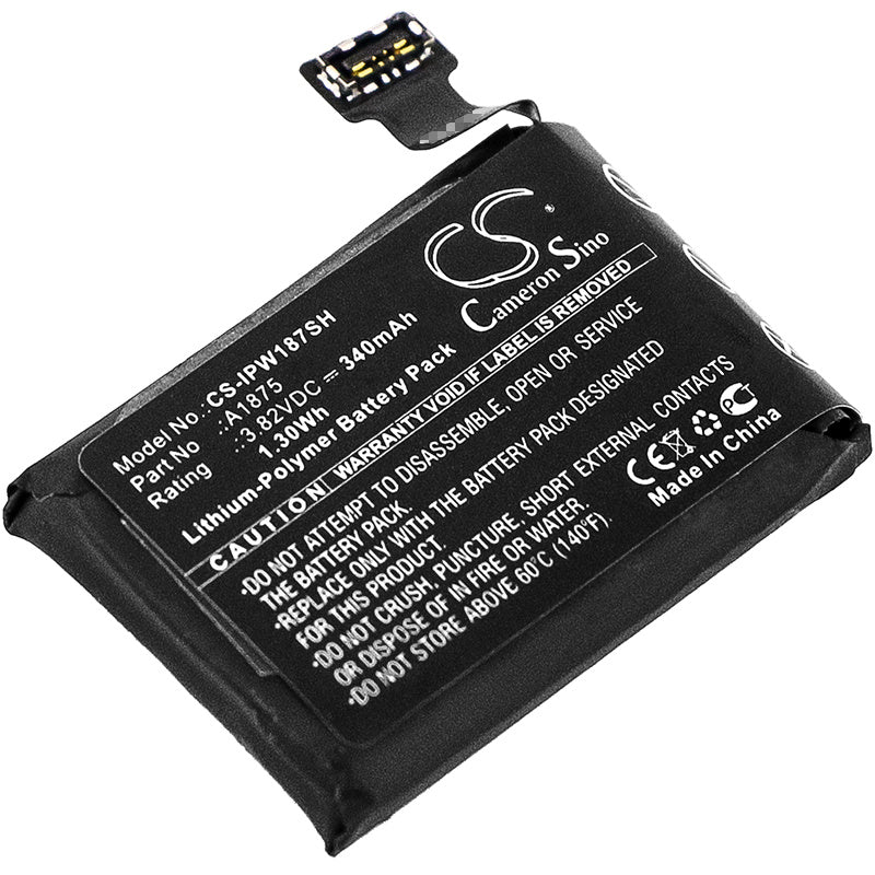 340mAh Battery - CS-IPW187SH / Li-Polymer / Volts: 3.82
