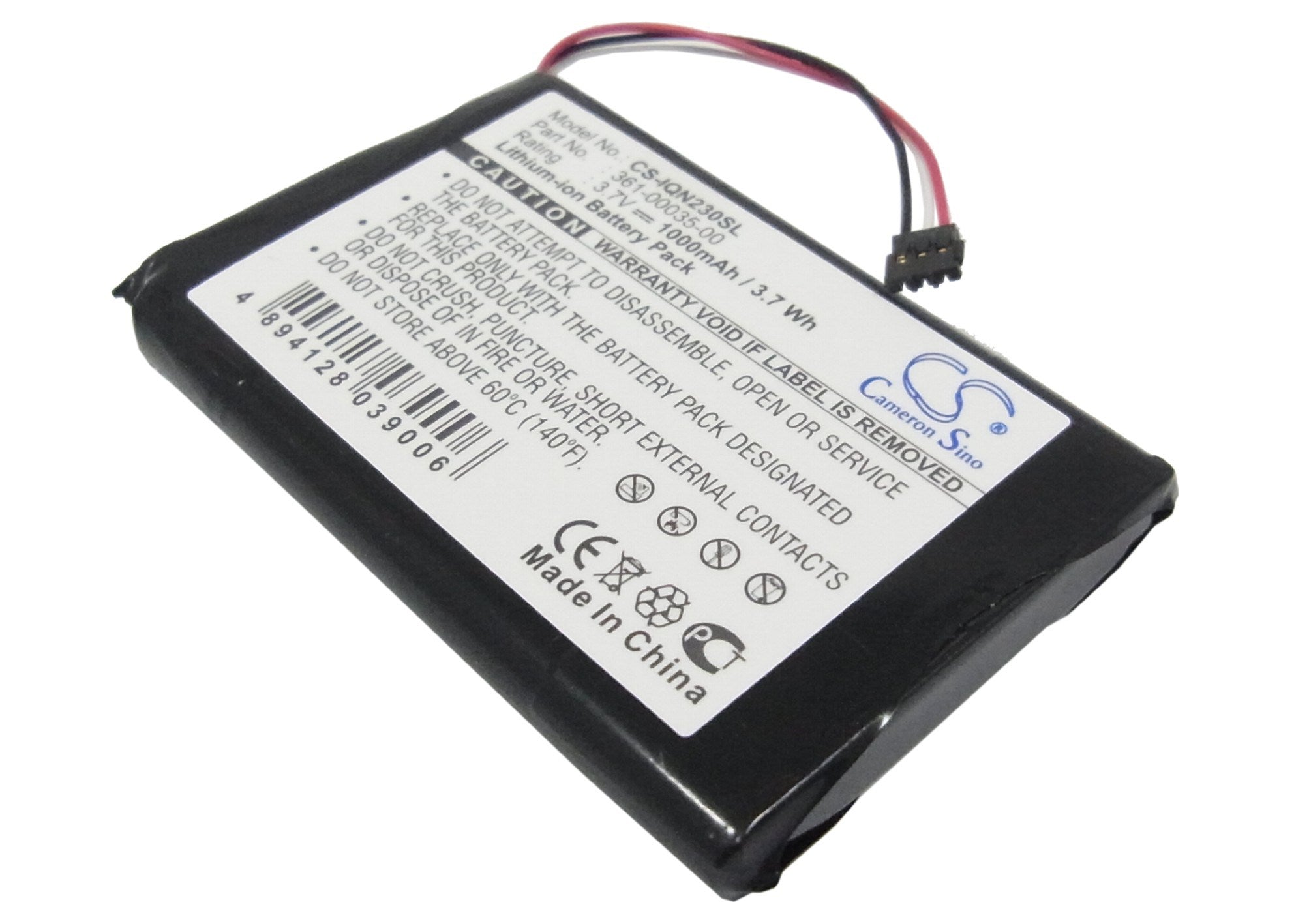 1000mAh Battery - CS-IQN230SL / Li-ion / Volts: 3.7