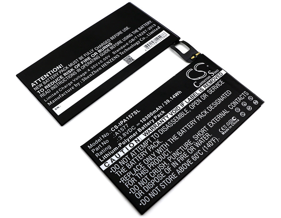 10300mAh Battery - CS-IPA157SL / Li-Polymer / Volts: 3.8